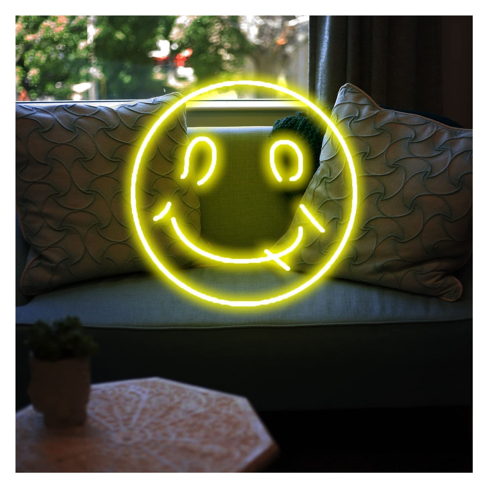 スマイリーフェイス アート サイン入り